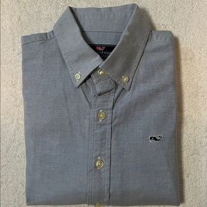 Vineyard Vines Boy’s Blue Button Down Shirt, Size 16